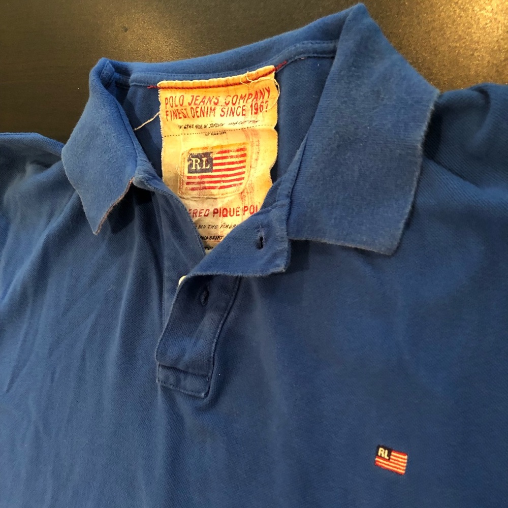 Men’s colored two tone Polo shirt